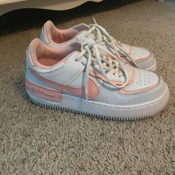 Air Force Roshe Run Cherry Blossom Nike Air Force 1s White/peach